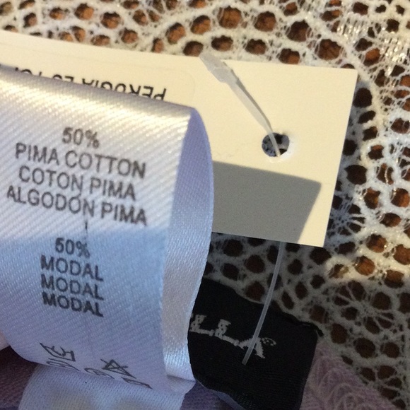 NWT $98 COSABELLA MEDIUM PETAL IVORY PERUGIA LONG SLEEVE PJ TOP - Picture 10 of 10